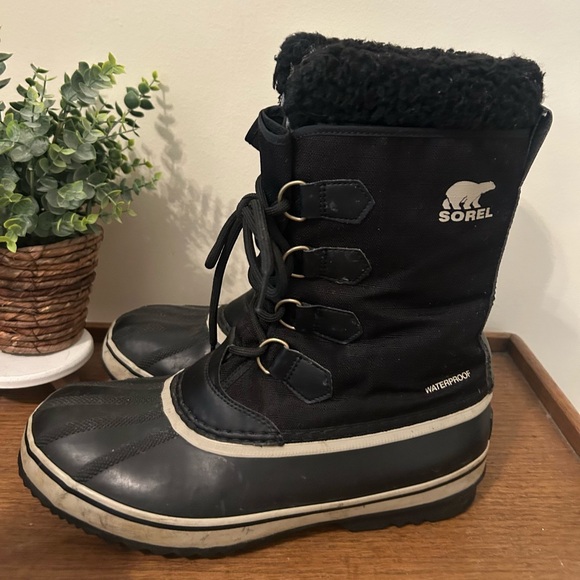 Sorel Men\'s 1964 Pac Nylon Winter Waterproof Boots Black Fossil Size 10.5 main image 7
